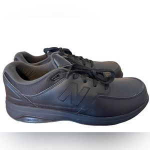 New Balance Men's 12 d wide Sneakers MW813BK Black Leather Walking Shoes